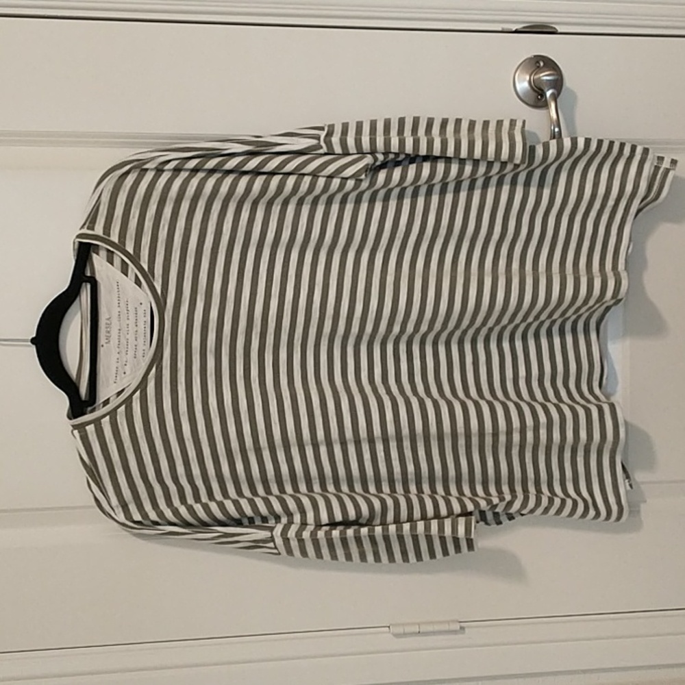 Mersea split hem slub shirt